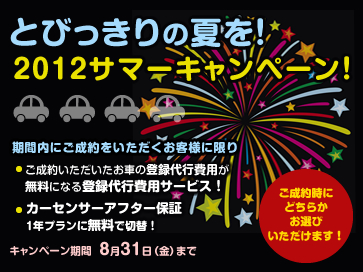 「とびっきり」の夏を！2012サマーキャンペーン開催！